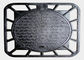 Cast Iron Round Inspection Cover D400 Manhole Cover With Square Frame